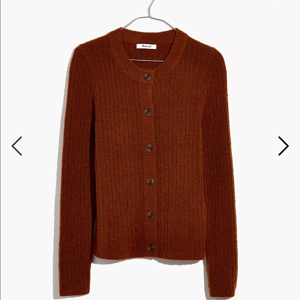 Madewell Merritt Shrunken Cardigan Sweater size L